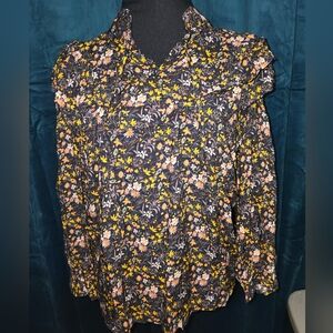 NWT Amour‎ Vert Myra Ecovera Msrp $178 Dk Blue Floral Size MD